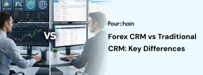 two men exploring forex crm vs traditional crm