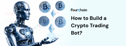 humanoid bot holding crypto in hand